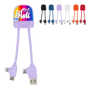 Xoopar ICE-B Cavo di ricarica multipla - personalizzabile con logo