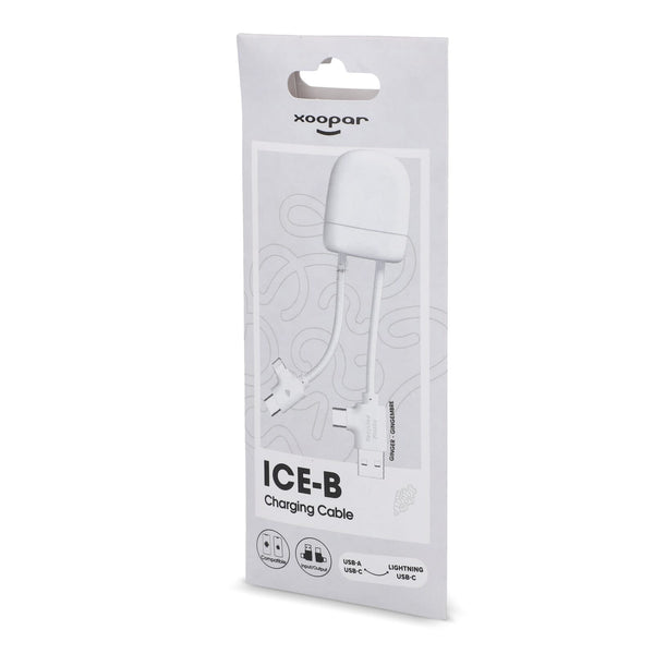 Xoopar ICE-B Cavo di ricarica multipla - personalizzabile con logo