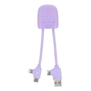 Xoopar ICE-B Cavo di ricarica multipla rosa - personalizzabile con logo