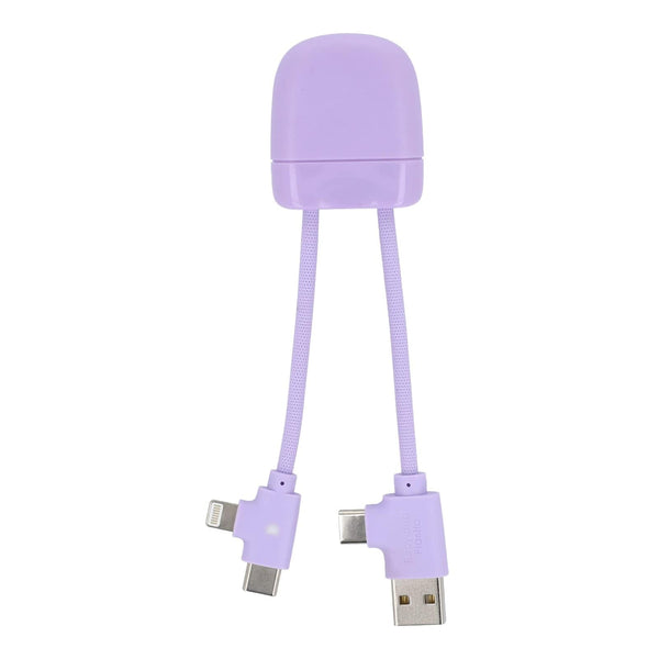 Xoopar ICE-B Cavo di ricarica multipla rosa - personalizzabile con logo