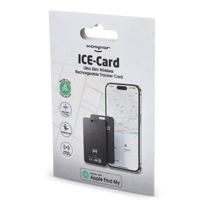 Xoopar ICE-Card Carta Tracker ultrasottile ricaricabile - personalizzabile con logo