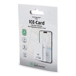 Xoopar ICE-Card Carta Tracker ultrasottile ricaricabile - personalizzabile con logo