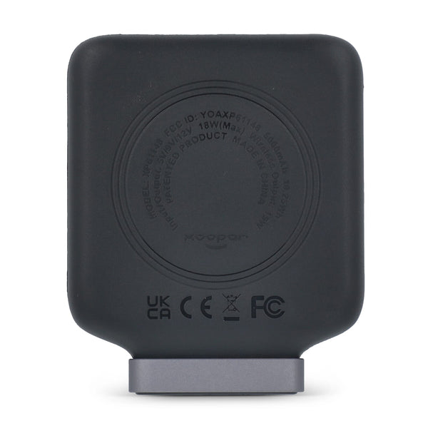 Xoopar Ine Oda Powerbank senza fili compatibile con MagSafe 5000 mAh Nero - personalizzabile con logo