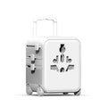 Xoopar Luggie GaN Adattatore da viaggio universale con trolley Bianco - personalizzabile con logo