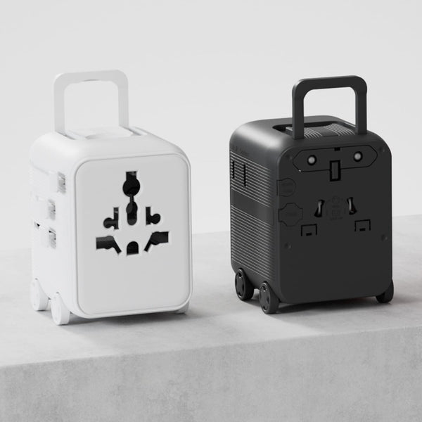 Xoopar Luggie GaN Adattatore da viaggio universale con trolley - personalizzabile con logo