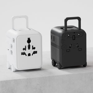 Xoopar Luggie GaN Adattatore da viaggio universale con trolley - personalizzabile con logo
