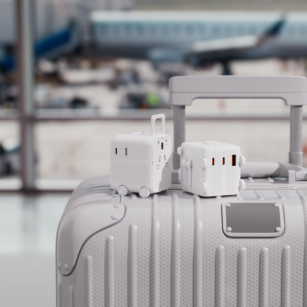 Xoopar Luggie GaN Adattatore da viaggio universale con trolley - personalizzabile con logo