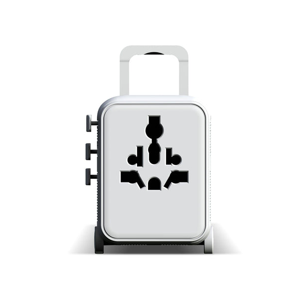 Xoopar Luggie GaN Adattatore da viaggio universale con trolley - personalizzabile con logo