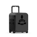 Xoopar Luggie GaN Adattatore da viaggio universale con trolley Nero - personalizzabile con logo