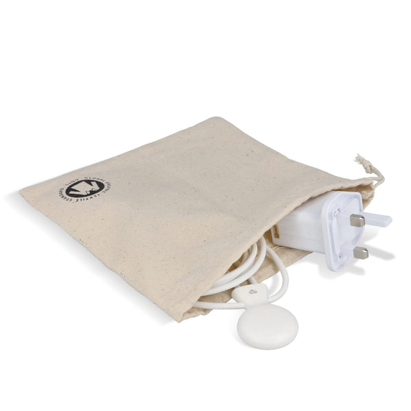 Xoopar Mr Bio Cavo di ricarica lungo + adattatore per spina UK Bianco - personalizzabile con logo