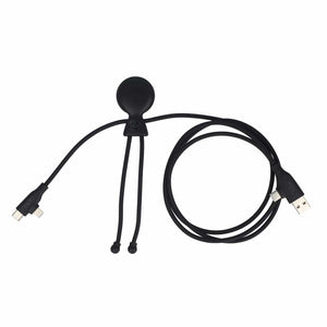 Xoopar Mr. Bio Cavo di ricarica multipla 60 W PD lungo 1.2 metri - personalizzabile con logo