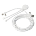 Xoopar Mr Bio Cavo di ricarica multiplo lungo 60 W PD 2 metri Bianco - personalizzabile con logo