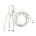 Xoopar Mr. Bio Cavo Multi USB-C lungo 1 metro Bianco - personalizzabile con logo