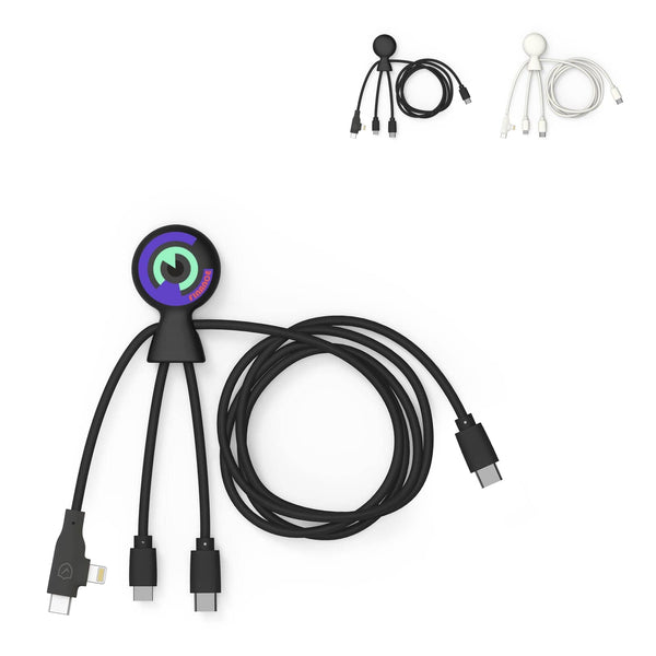 Xoopar Mr. Bio Cavo Multi USB-C lungo 1 metro - personalizzabile con logo