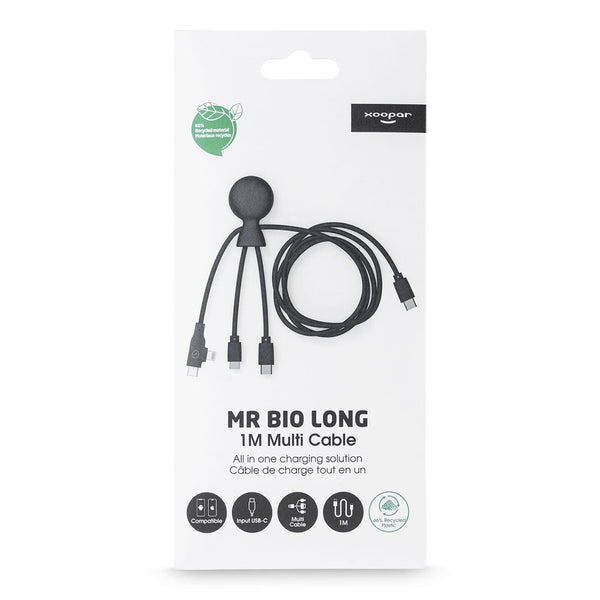 Xoopar Mr. Bio Cavo Multi USB-C lungo 1 metro - personalizzabile con logo