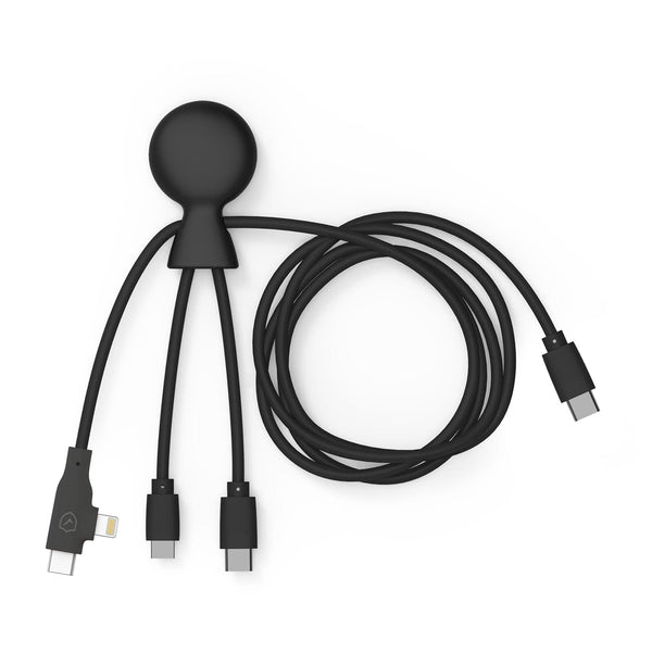 Xoopar Mr. Bio Cavo Multi USB-C lungo 1 metro Nero - personalizzabile con logo