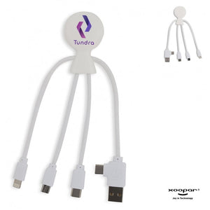 Mr. Bio cavo smart con NFC Bianco - personalizzabile con logo