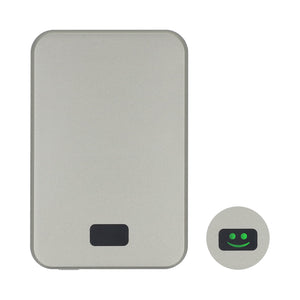 Xoopar Smile Specchio Wireless Powerbank compatibile con MagSafe 5000 mAh grigio - personalizzabile con logo