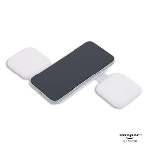 Trafold Caricatore wireless quadruplo 15W - personalizzabile con logo