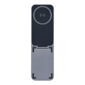 Xoopar Zero 2 in 1 Caricabatterie senza fili compatibile con MagSafe Grigio scuro - personalizzabile con logo
