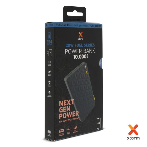 Xtorm Fuel Series Powerbank 10.000mAh 20W Grigio - personalizzabile con logo