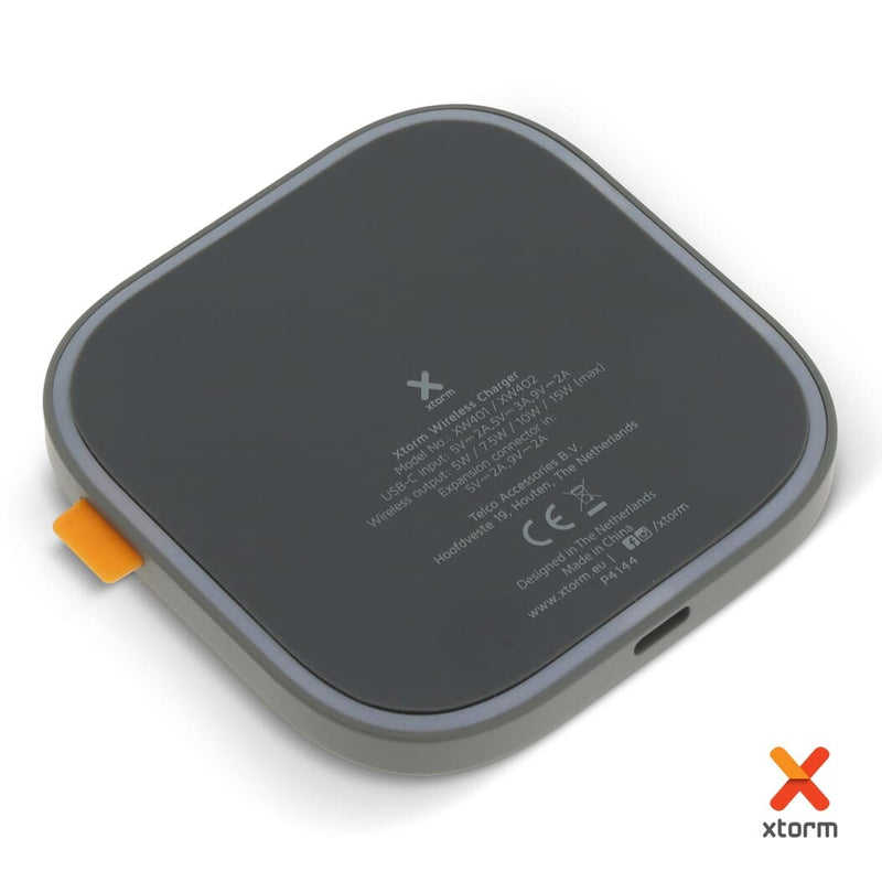 Xtorm Solo Wireless Charger 15W Grigio - personalizzabile con logo