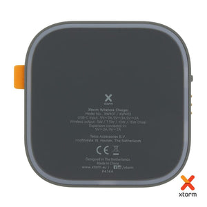 Xtorm Solo Wireless Charger 15W Grigio - personalizzabile con logo