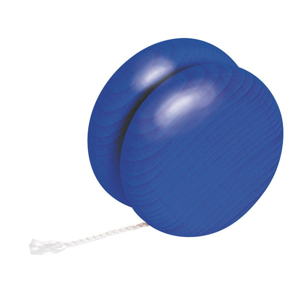 Yoyo legno colorato diametro 5 cm Blu - personalizzabile con logo
