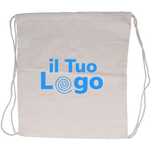 Zainetto beige - personalizzabile con logo
