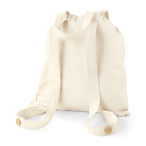 Zainetto Deluxe in Cotone beige / UNICA - personalizzabile con logo