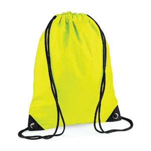 Zainetto Ginnastica Premium fluo yellow / UNICA - personalizzabile con logo