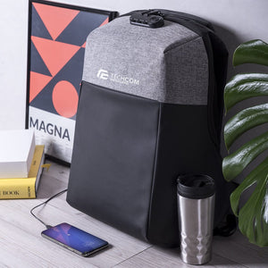 Zaino Antifurto Ranley grey - personalizzabile con logo