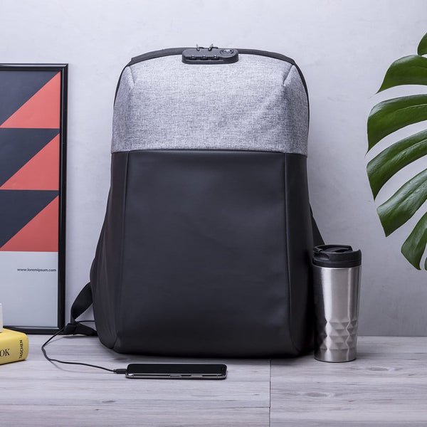Zaino Antifurto Ranley grey - personalizzabile con logo