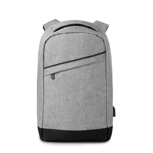 Zaino antifurto semplice grigio - personalizzabile con logo