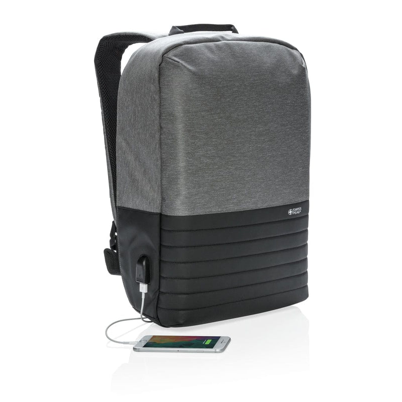 Zaino antitaccheggio porta PC da 15" RFID Swiss Peak Colore: grigio €44.47 - P762.312
