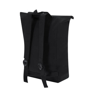 Zaino Antrim rolltop nero - personalizzabile con logo