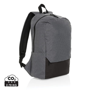 Zaino basic porta PC da 15,6" Kazu in RPet  AWARE™ grigio - personalizzabile con logo