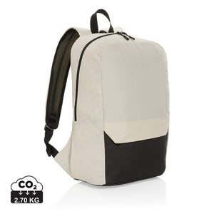 Zaino basic porta PC da 15,6" Kazu in RPet  AWARE™ verde calce - personalizzabile con logo