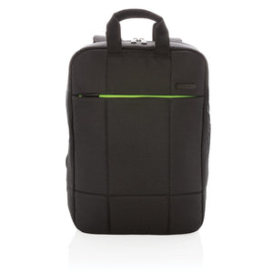 Zaino business porta PC 15,6" Soho in rPET nero - personalizzabile con logo