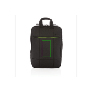 Zaino business porta PC 15,6" Soho in rPET nero - personalizzabile con logo