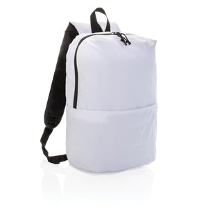 Zaino casual senza PVC bianco - personalizzabile con logo