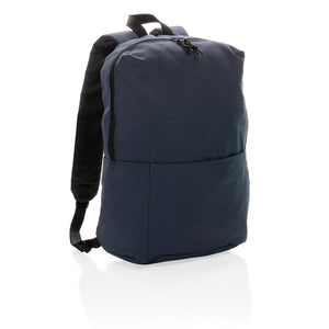 Zaino casual senza PVC blu navy - personalizzabile con logo