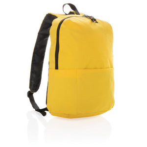 Zaino casual senza PVC giallo - personalizzabile con logo