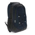 Zaino con cordoncino R-PET 25L blu navy - personalizzabile con logo