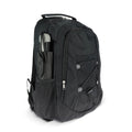 Zaino con cordoncino R-PET 25L Nero - personalizzabile con logo