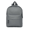 Zaino con tasca esterna grigio - personalizzabile con logo