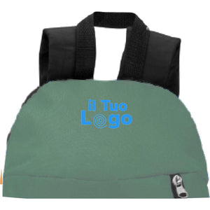 Zaino con tasca frontale - personalizzabile con logo