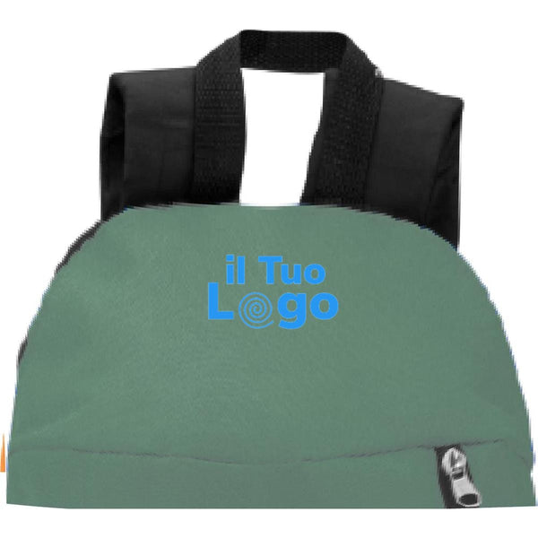 Zaino con tasca frontale - personalizzabile con logo