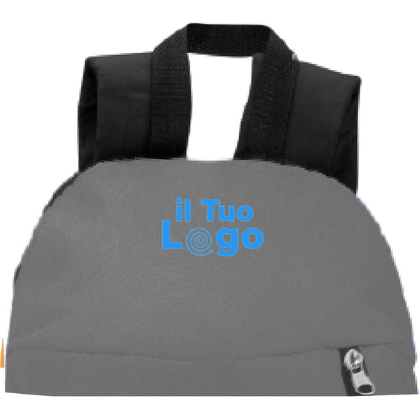 Zaino con tasca frontale - personalizzabile con logo