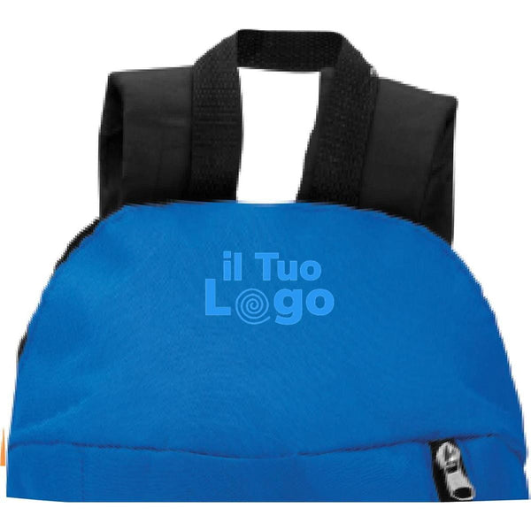 Zaino con tasca frontale - personalizzabile con logo